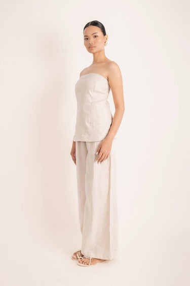 MOIRA RELAXED PANTS BEIGE - STUDIO JO STORE